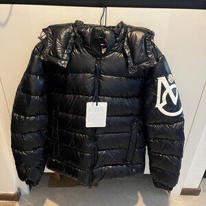 Moncler Black Hooded Down Jacket
